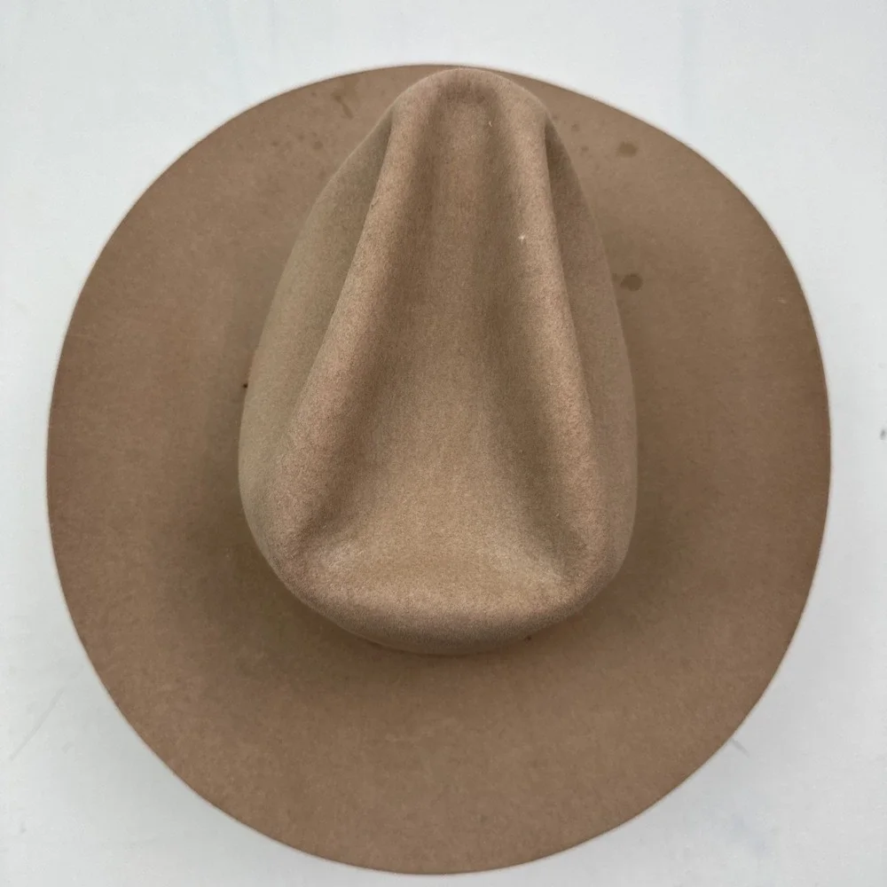 Vtg Resistol XXX Beaver Felt Cowboy Hat 7 1/8 Canyon Self Conforming Long Oval